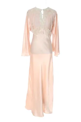 1940s Bias Cut Vintage Nightgown Blum Store Philadelphia