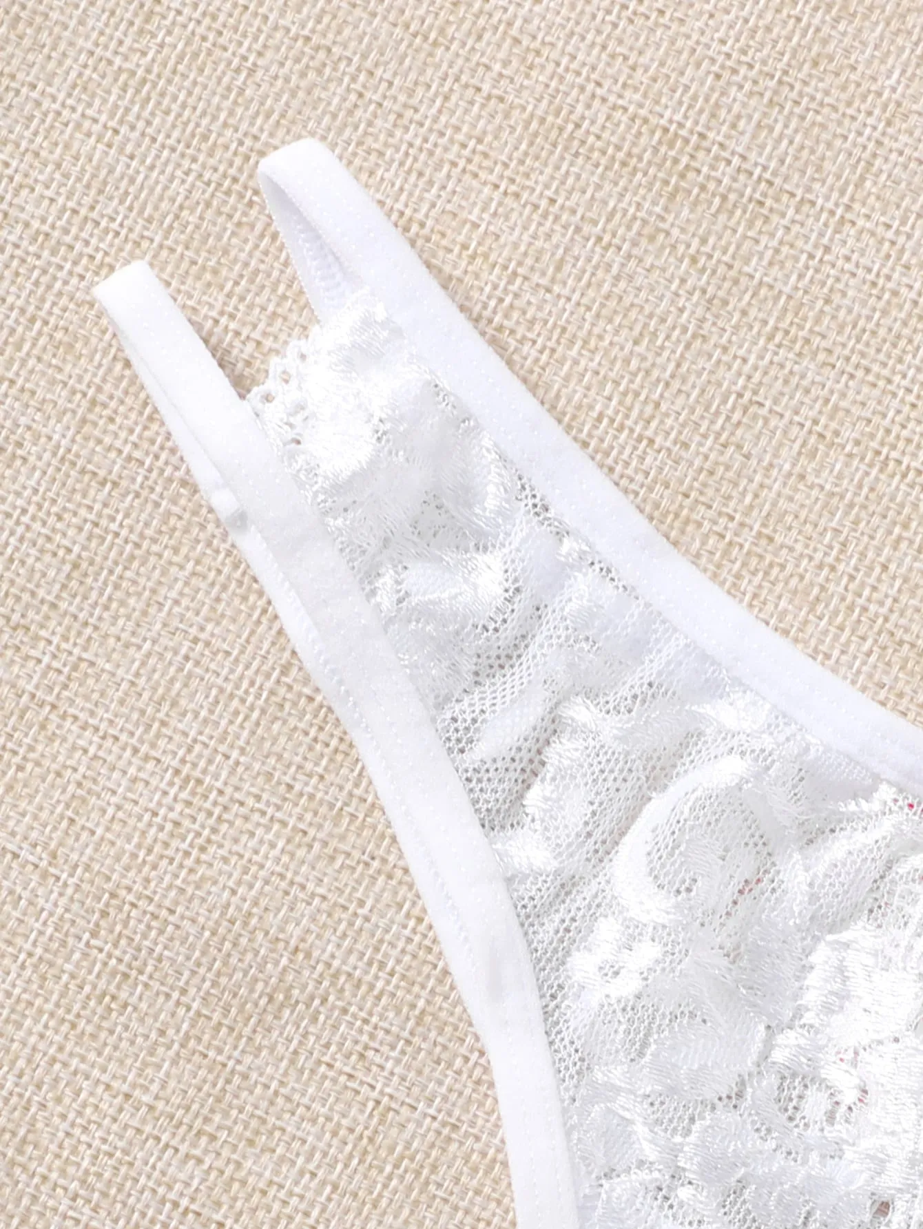 3pack Floral Lace Crotchless Panty Set
