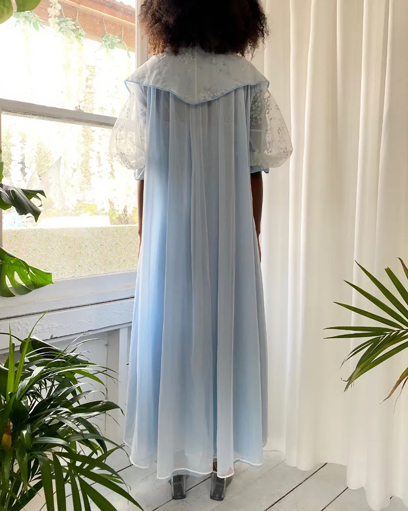 50s Schiaparelli Peignoir & Nightgown Set | S