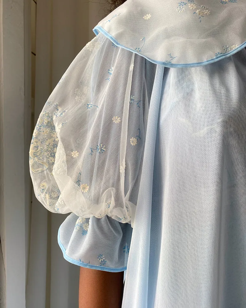 50s Schiaparelli Peignoir & Nightgown Set | S