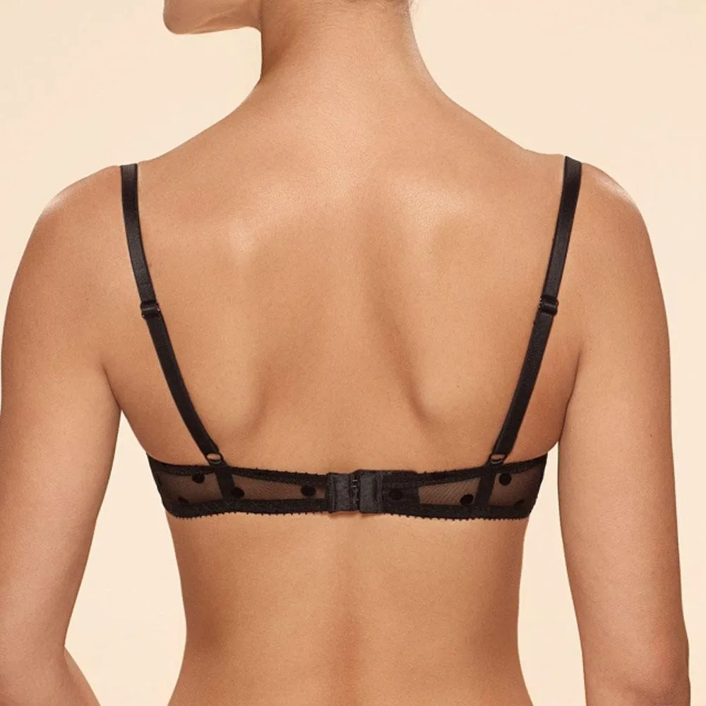 Ajour Capriccio Sheer Polka Dot Demi Bra