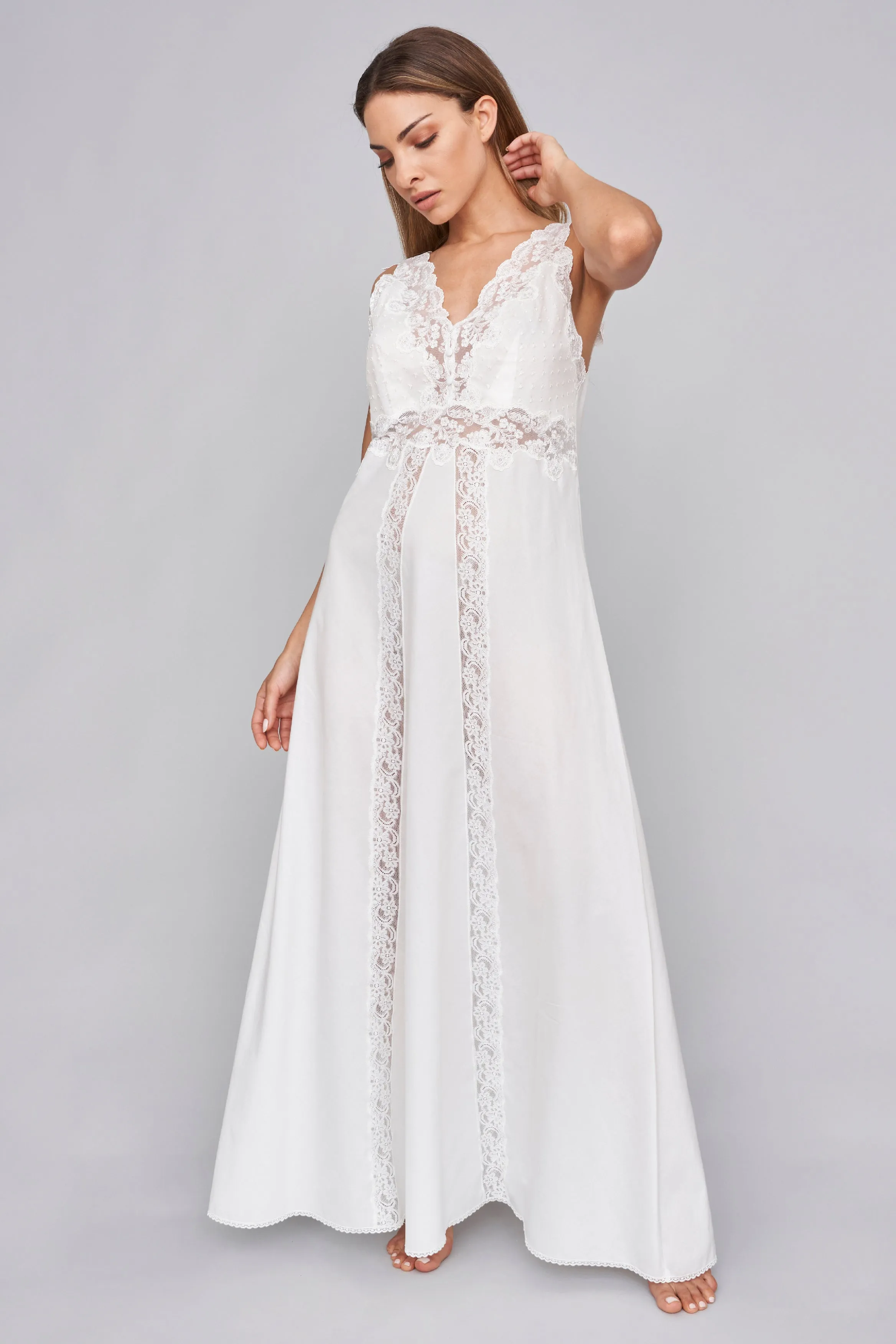 B2B - 2/5016 C - Mussola Cotton Nightgown