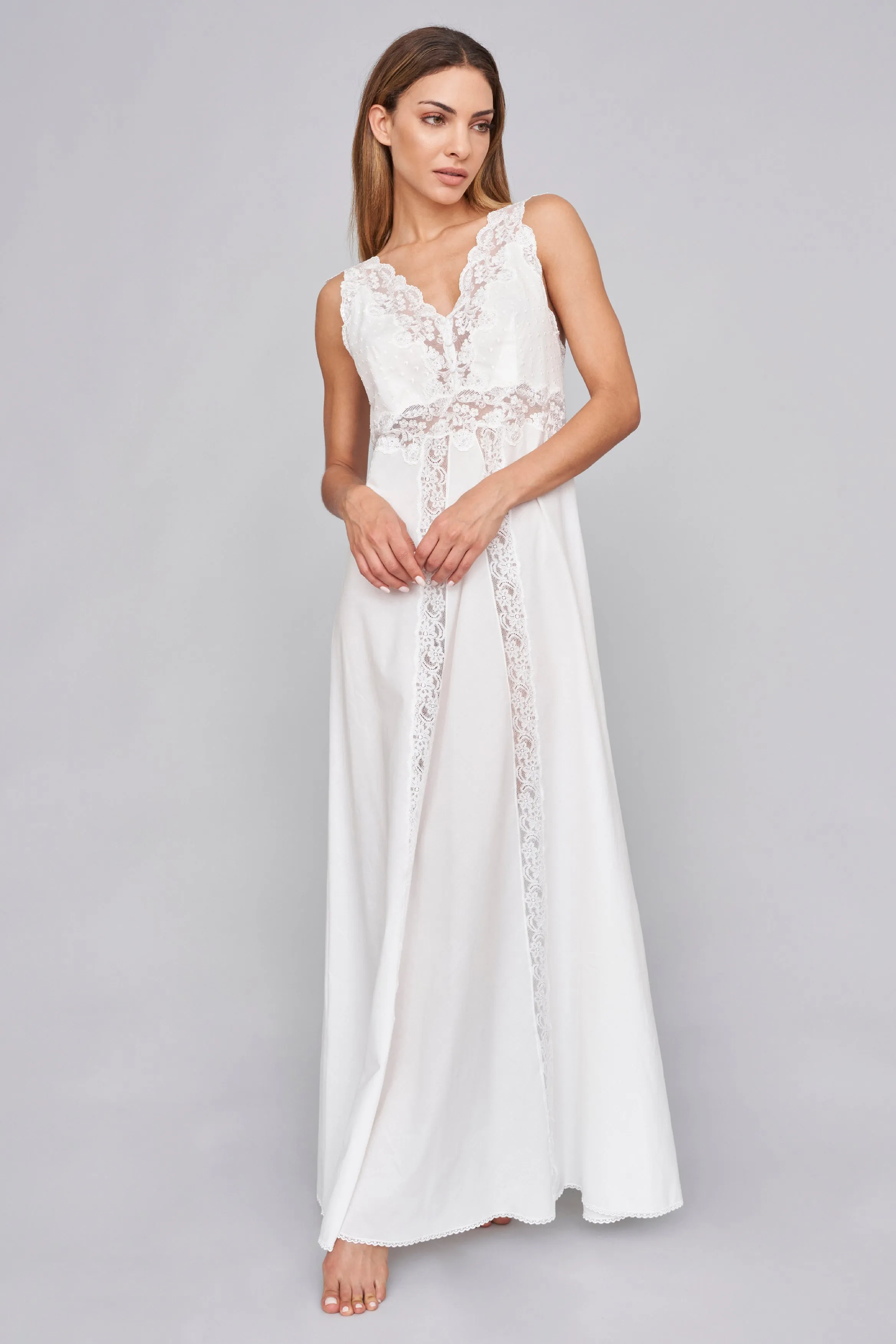 B2B - 2/5016 C - Mussola Cotton Nightgown