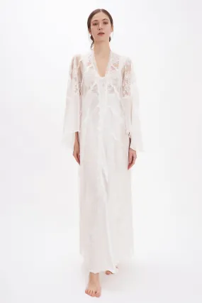 B2B - Lace & Silk Georgette Long Robe