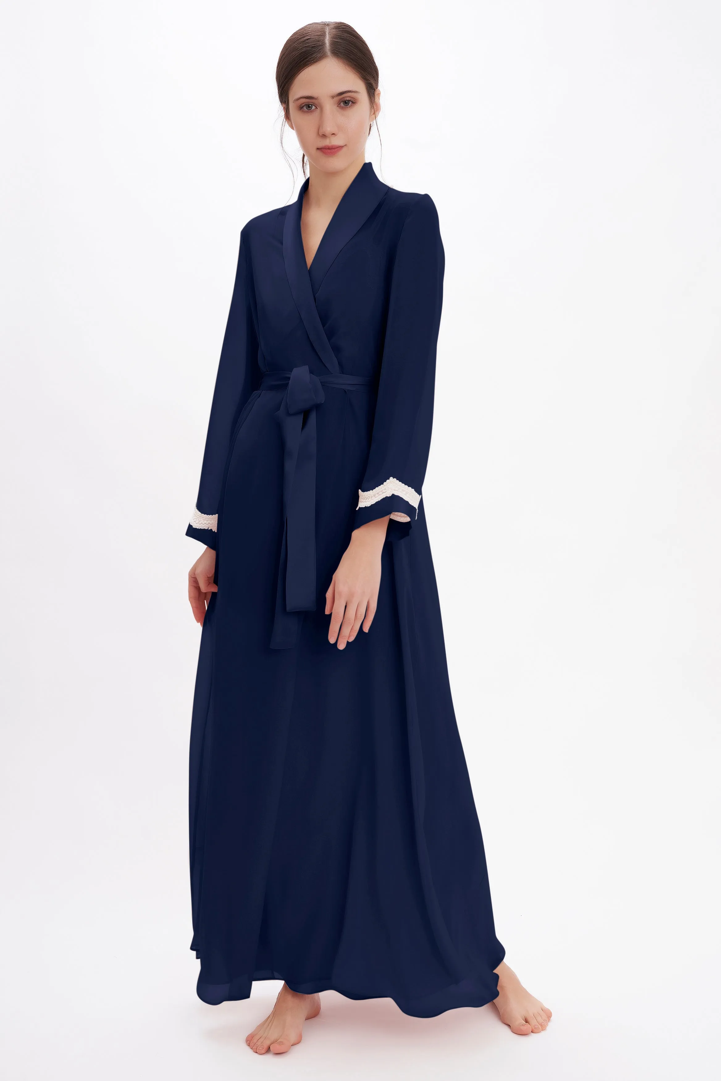 B2B - Silk Georgette Long Robe