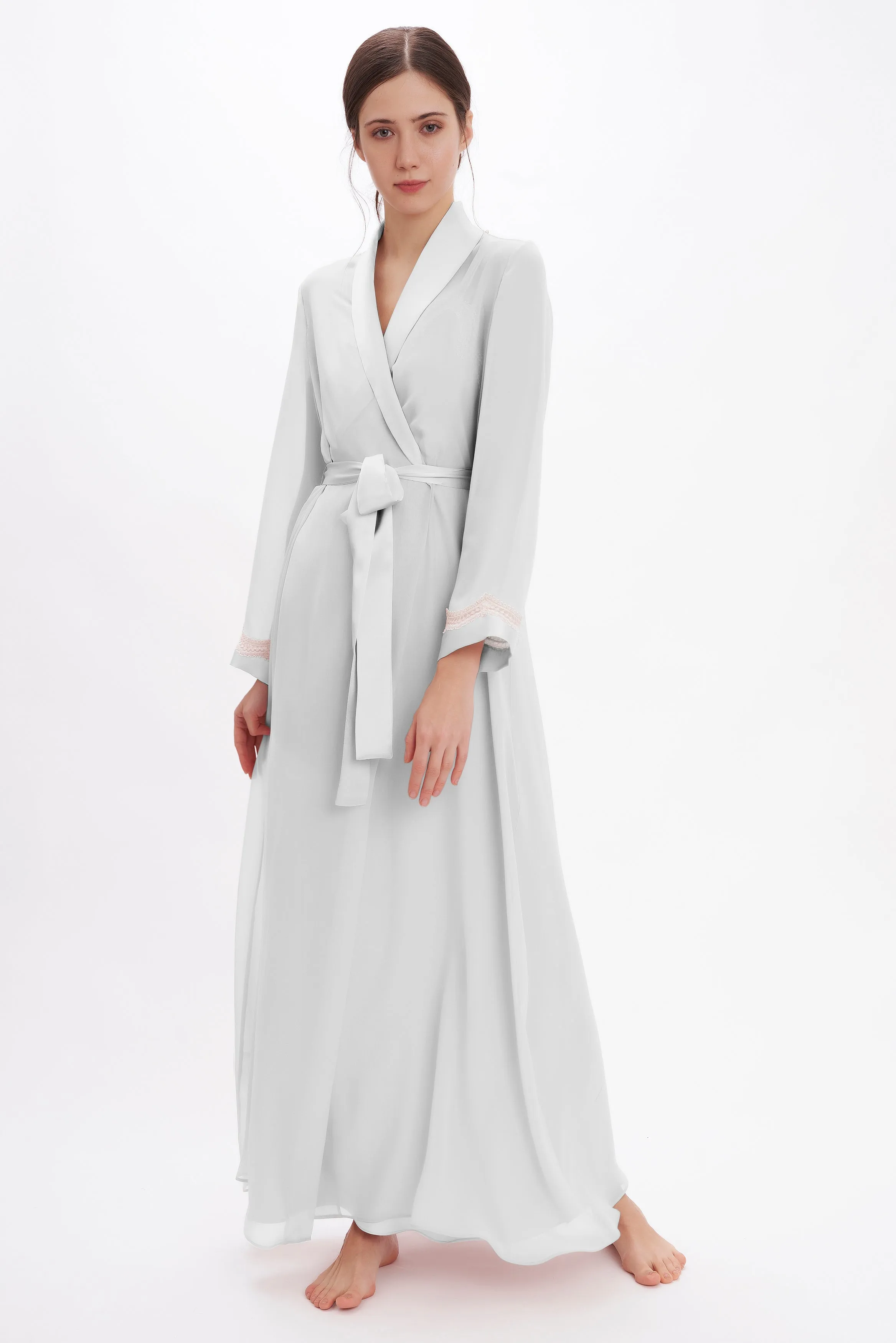 B2B - Silk Georgette Long Robe