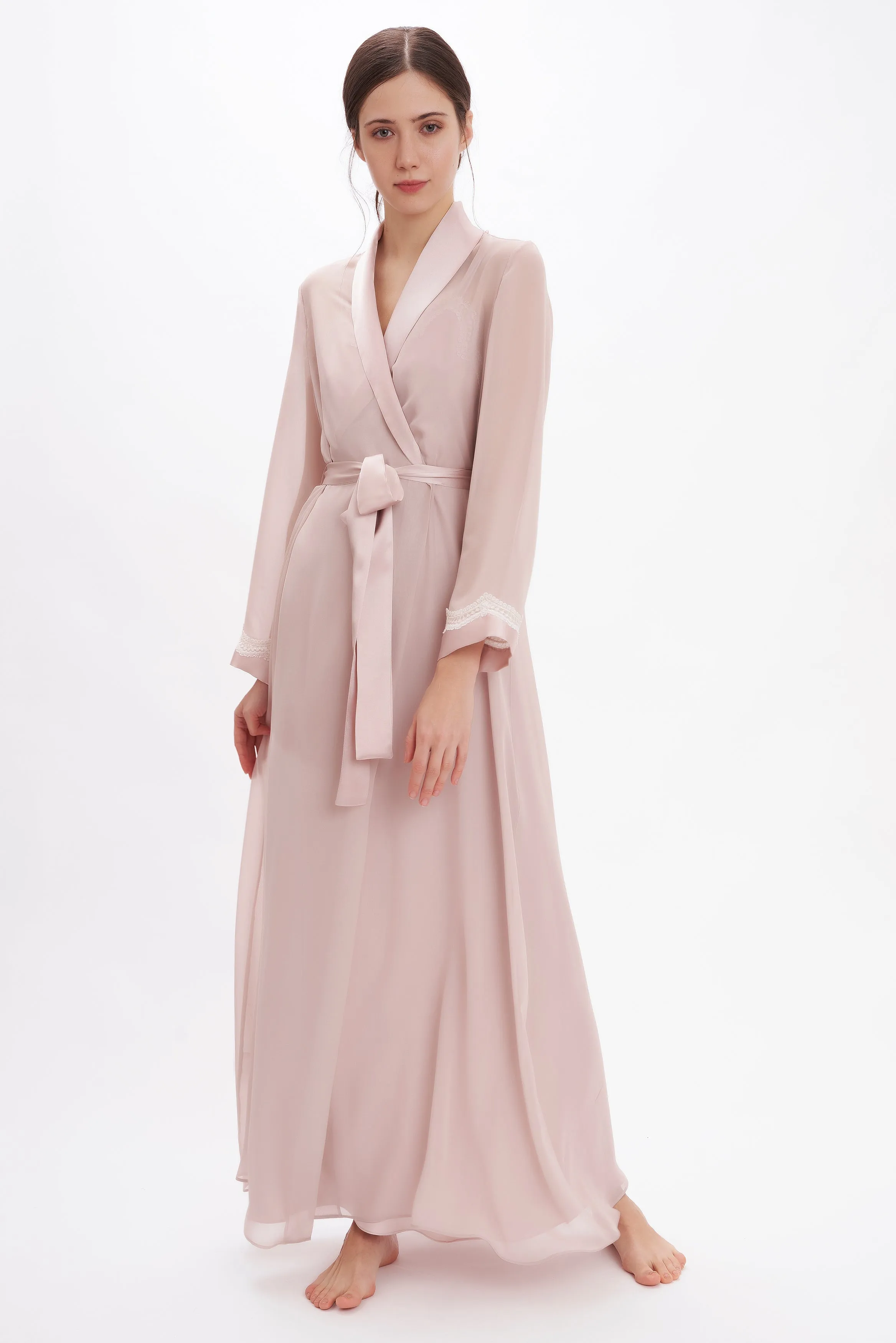 B2B - Silk Georgette Long Robe