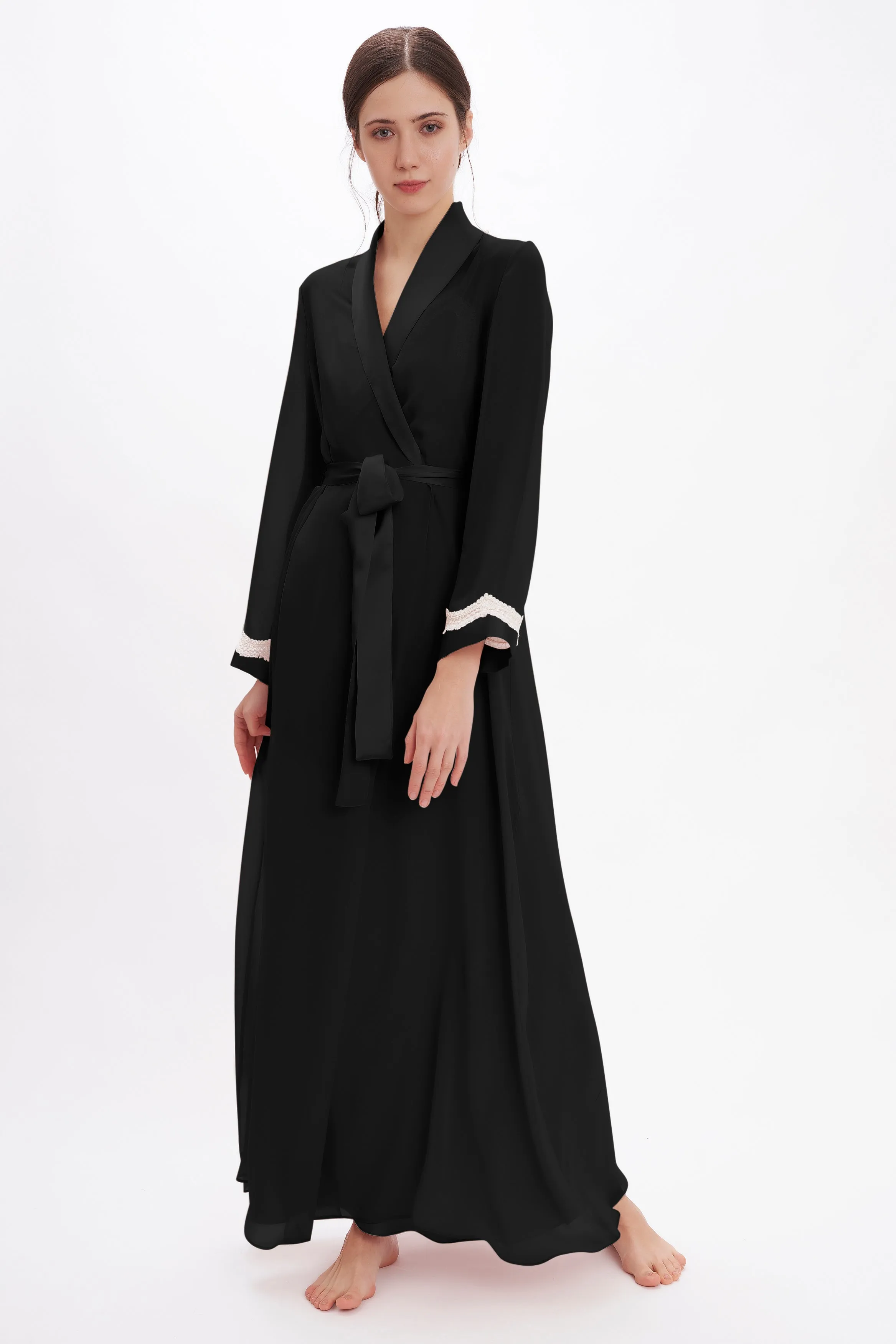B2B - Silk Georgette Long Robe