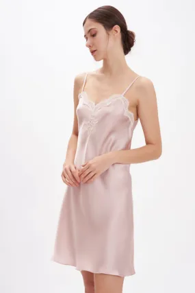 B2B - Silk Satin Short Nightgown