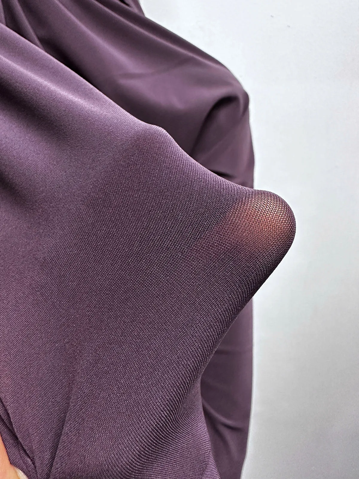 Body Con Semi Sheer 4 way Spandex in Wine