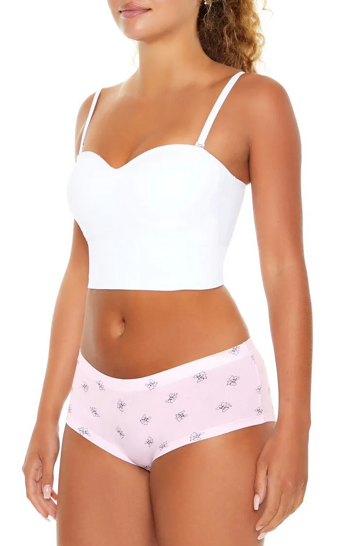 Bow Print Shortie Panties