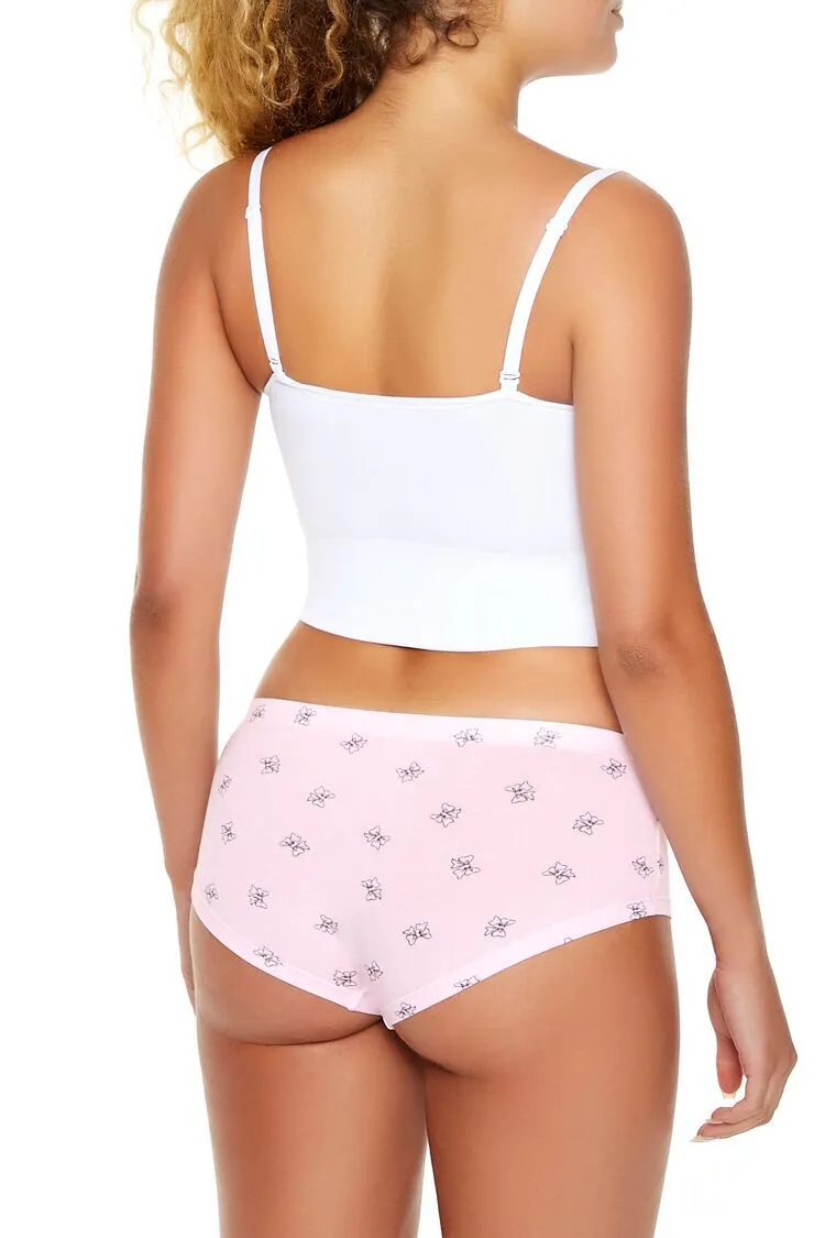 Bow Print Shortie Panties