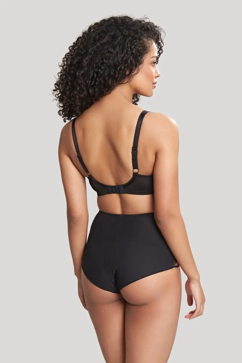 Clara High-Waisted Brief Black/Fig- 7254