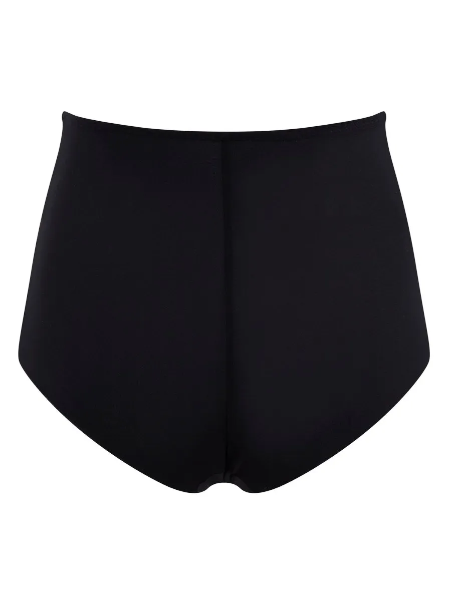 Clara High-Waisted Brief Black/Fig- 7254