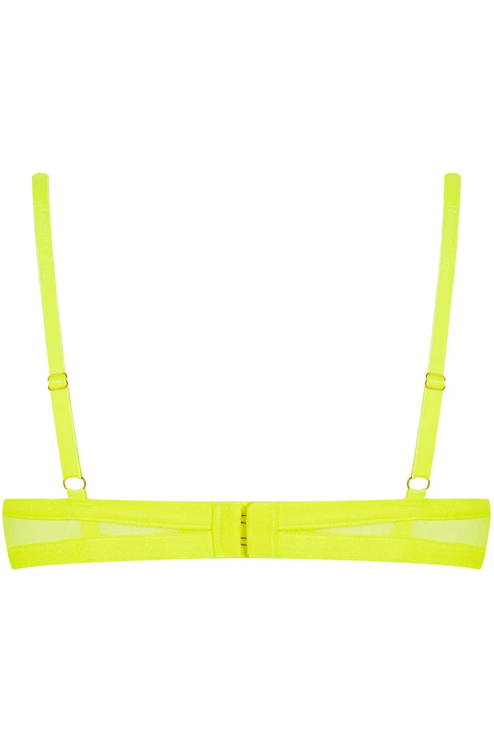 Corps à Corps Open Underwired Bra Neon Yellow