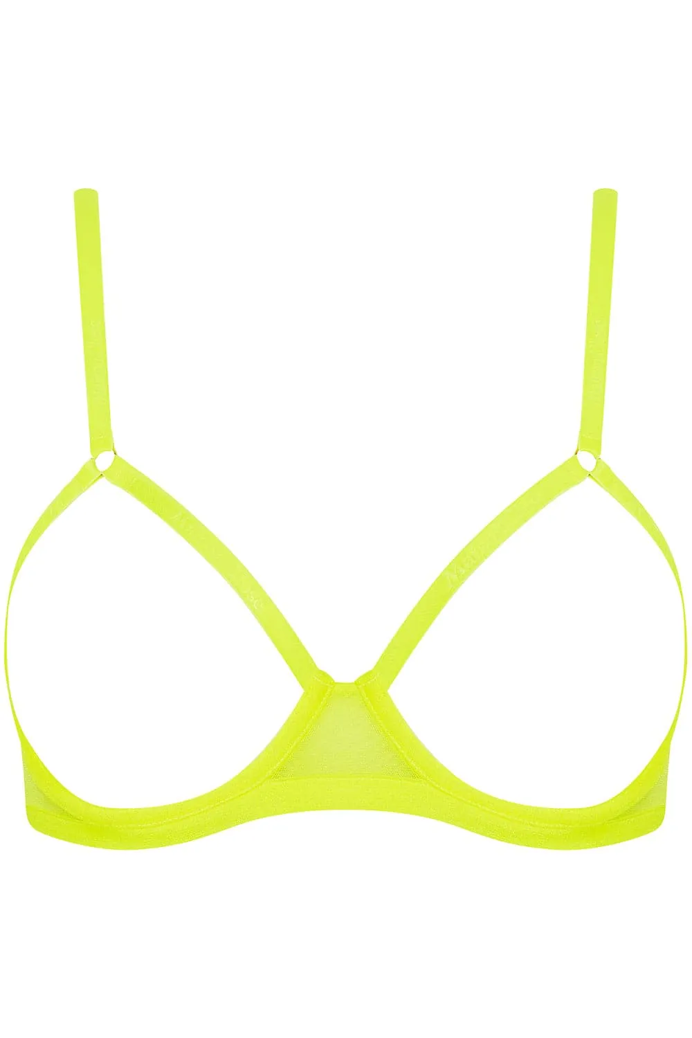 Corps à Corps Open Underwired Bra Neon Yellow