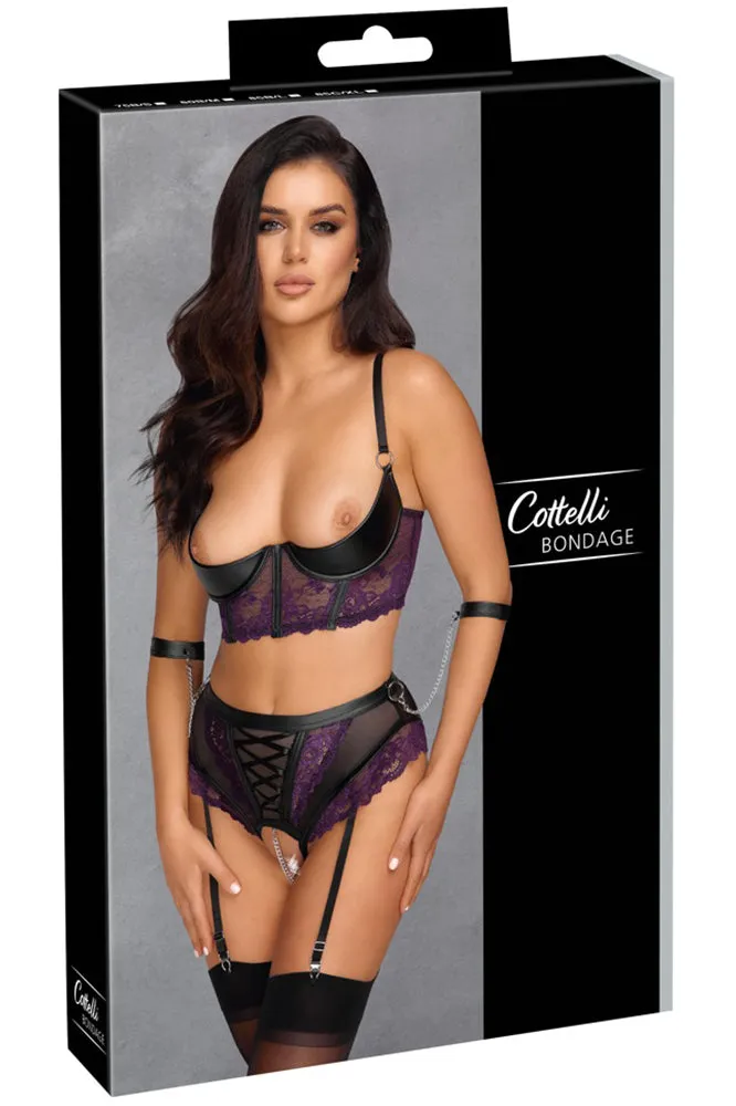 Cottelli Bondage Burlesque Style Set