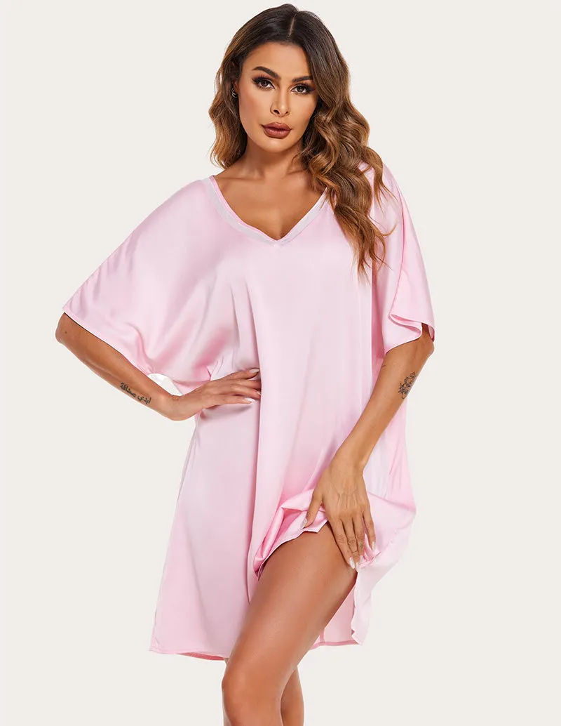 Ekouaer Satin Silk Night Dress (US Only)