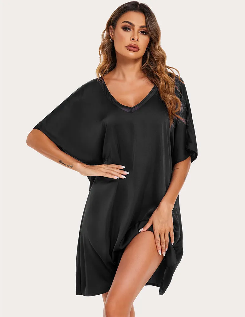 Ekouaer Satin Silk Night Dress (US Only)