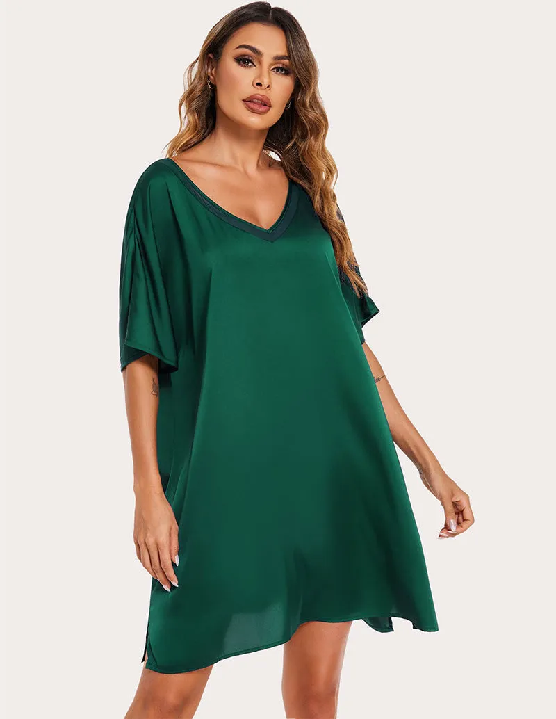 Ekouaer Satin Silk Night Dress (US Only)