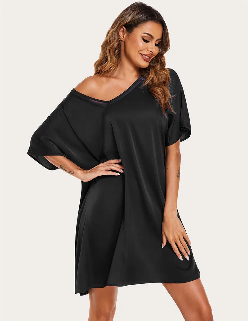 Ekouaer Satin Silk Night Dress (US Only)