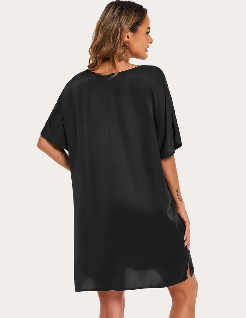 Ekouaer Satin Silk Night Dress (US Only)