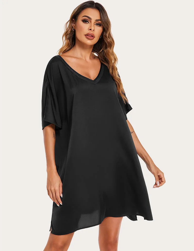 Ekouaer Satin Silk Night Dress (US Only)