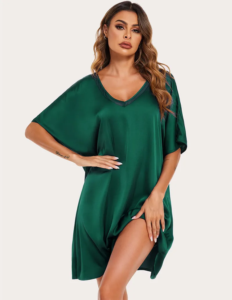 Ekouaer Satin Silk Night Dress (US Only)