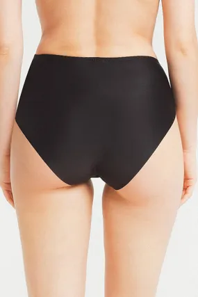 Electric Waves High Waisted Brief Black