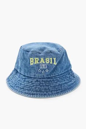Embroidered Brasil Bucket Hat
