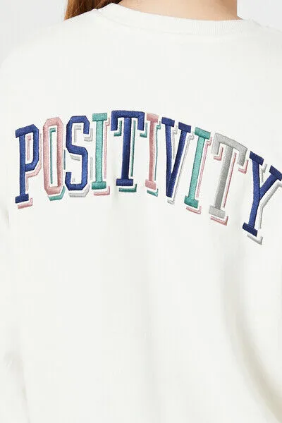 Embroidered Good Vibes Pullover