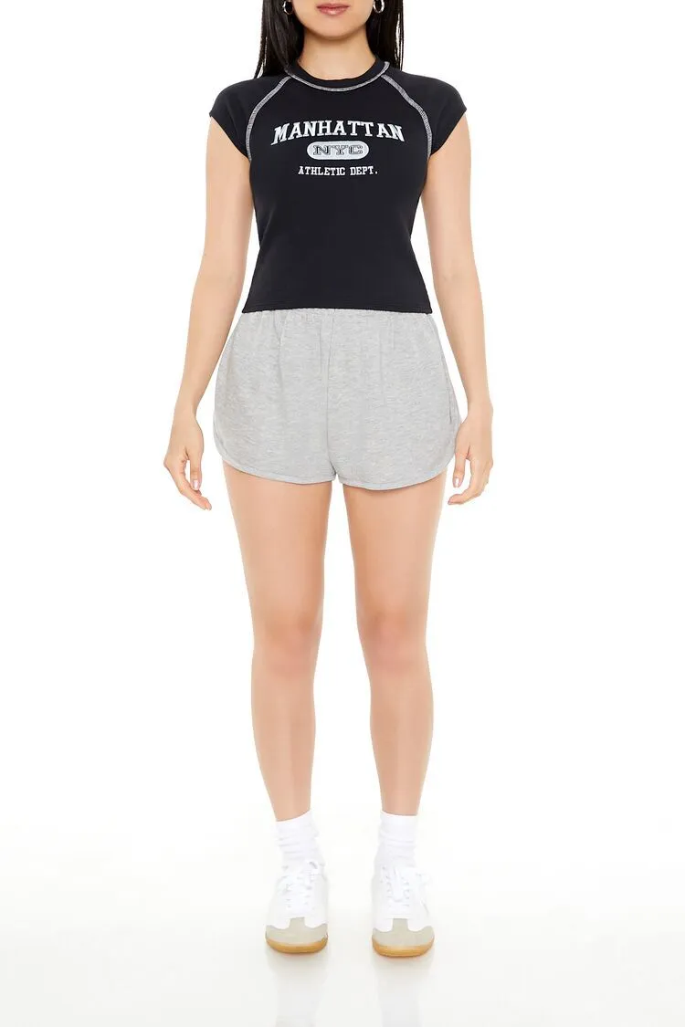 Embroidered Manhattan Baby Tee
