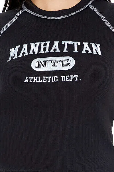Embroidered Manhattan Baby Tee