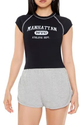 Embroidered Manhattan Baby Tee