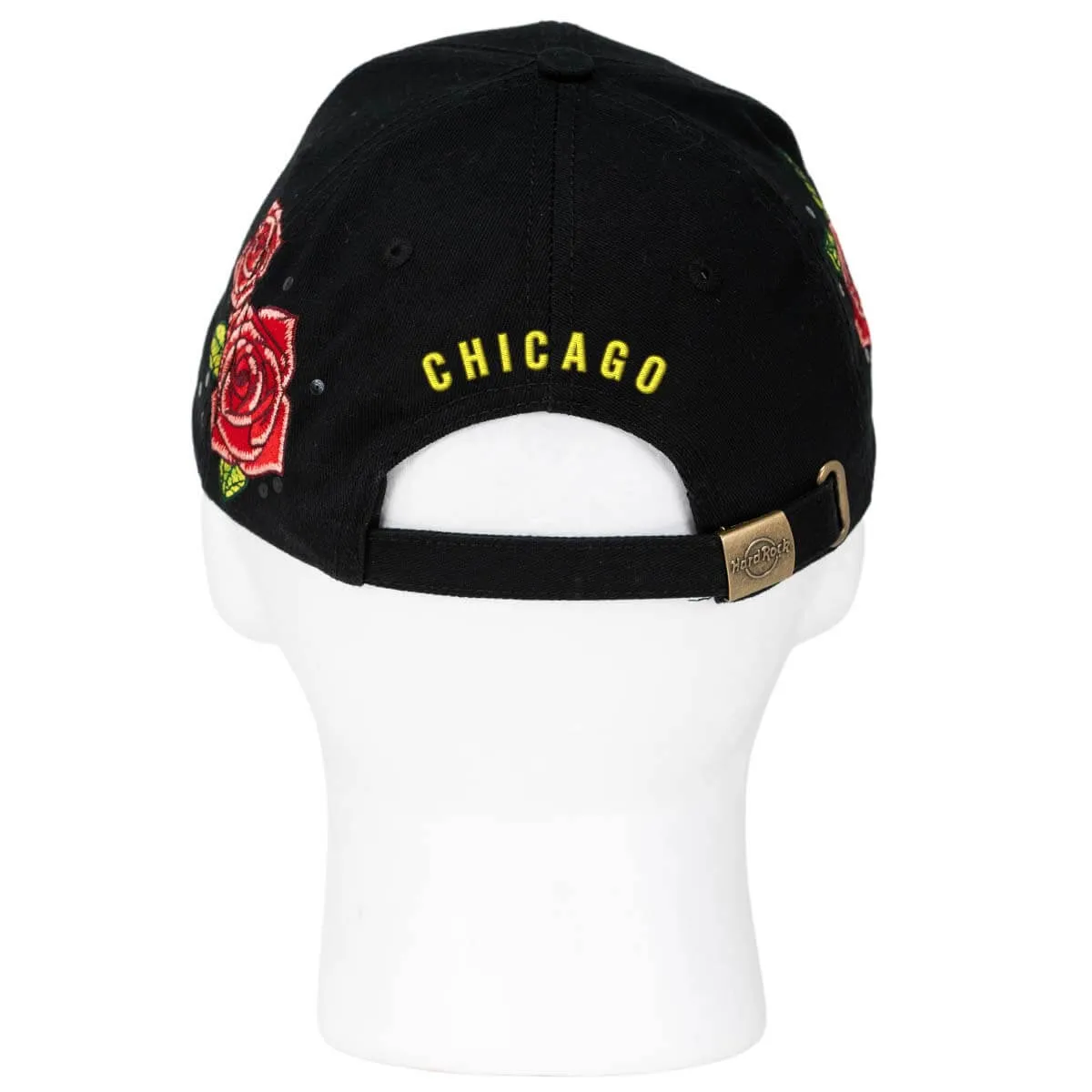 Embroidered Rose Hat