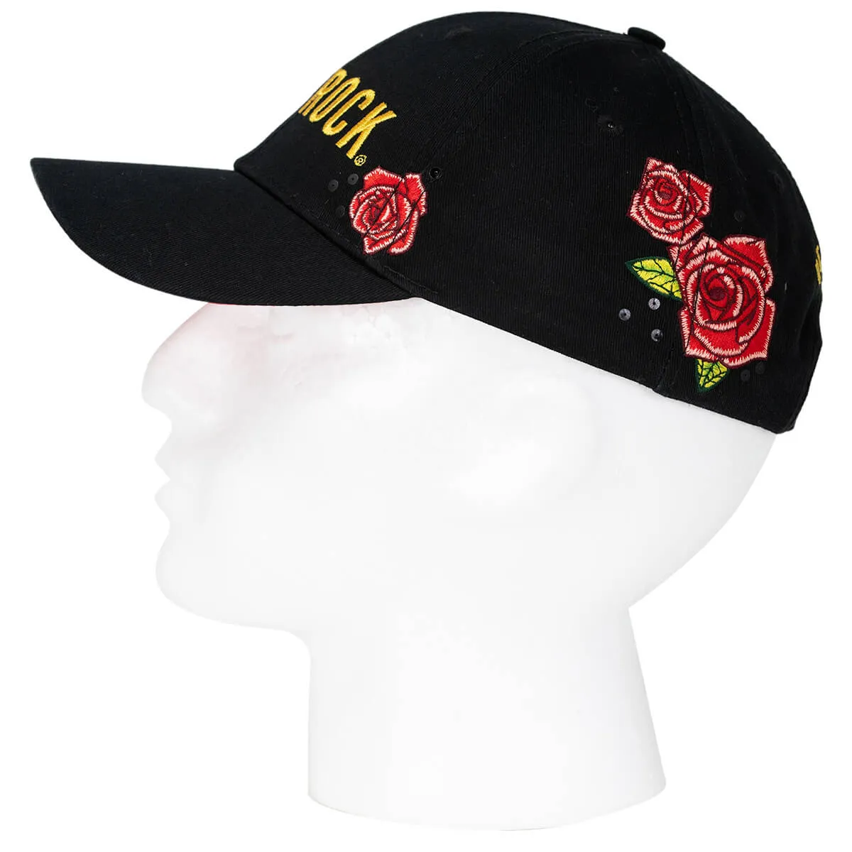 Embroidered Rose Hat