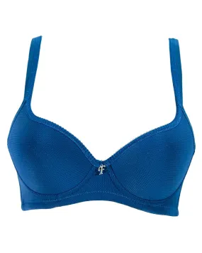 Firozi Soft Net Flourish Bra - Single Soft Padded Underwired Bra - FL3263