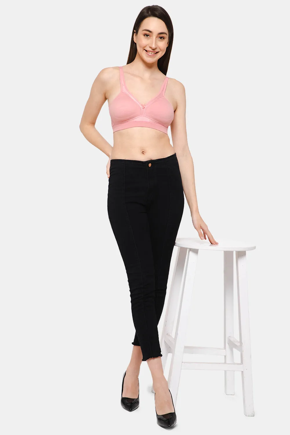 Full Coverage Non-Padded Non-Wired Intimacy T-Shirt Saree Bra - DEF F