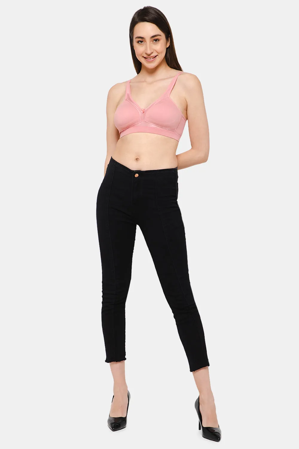 Full Coverage Non-Padded Non-Wired Intimacy T-Shirt Saree Bra - DEF F