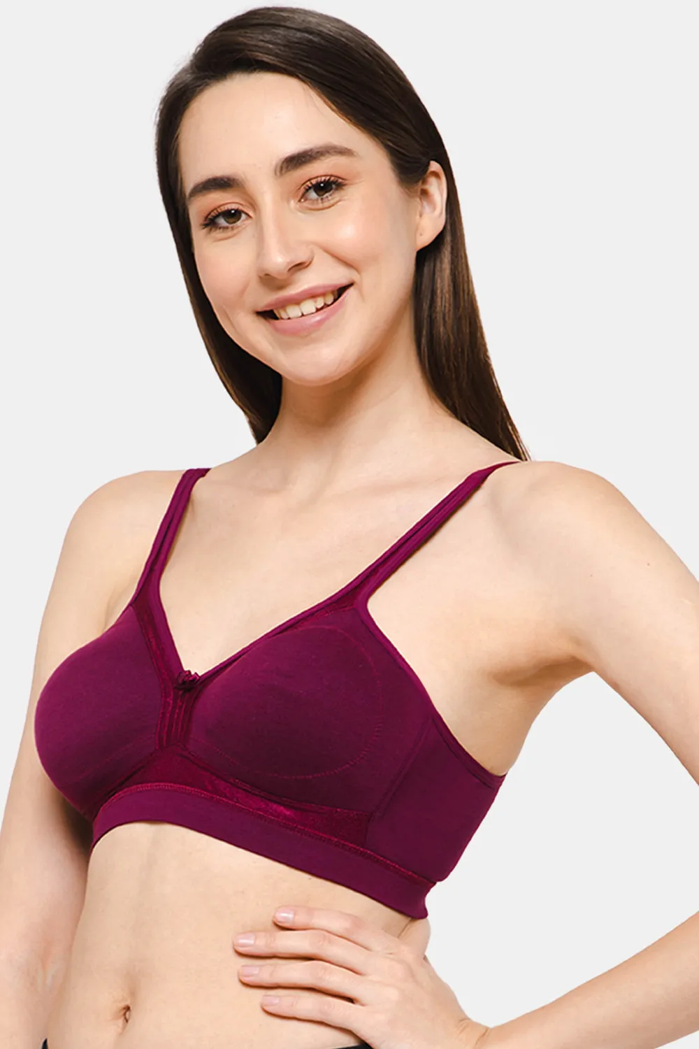 Full Coverage Non-Padded Non-Wired Intimacy T-Shirt Saree Bra - DEF F