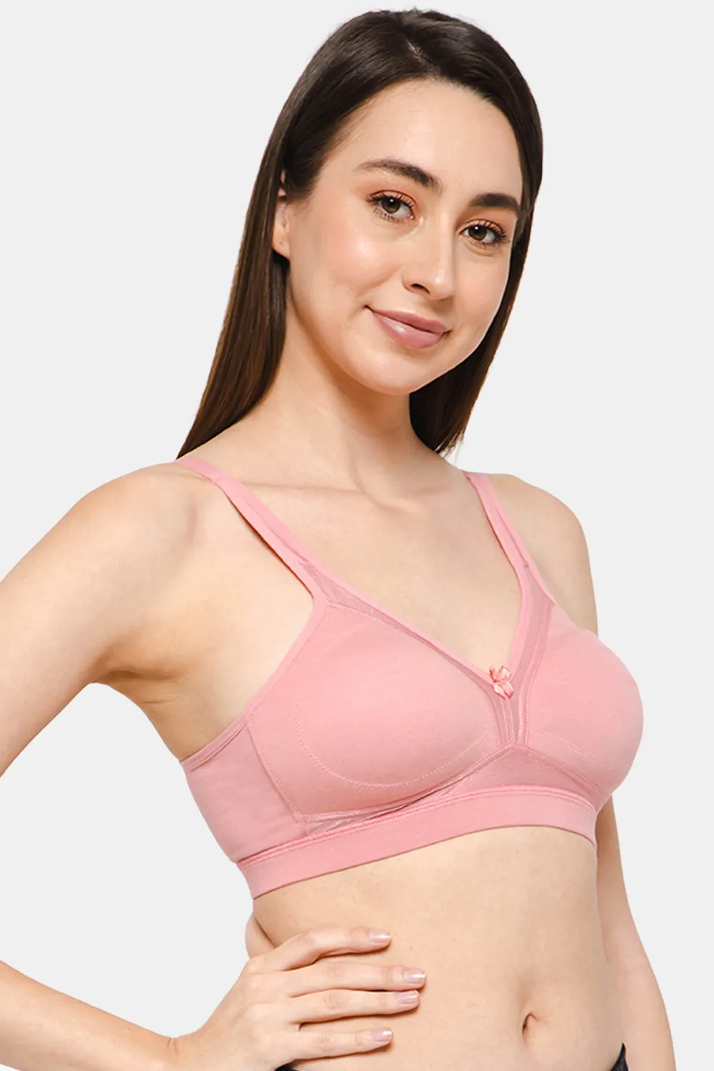 Full Coverage Non-Padded Non-Wired Intimacy T-Shirt Saree Bra - DEF F