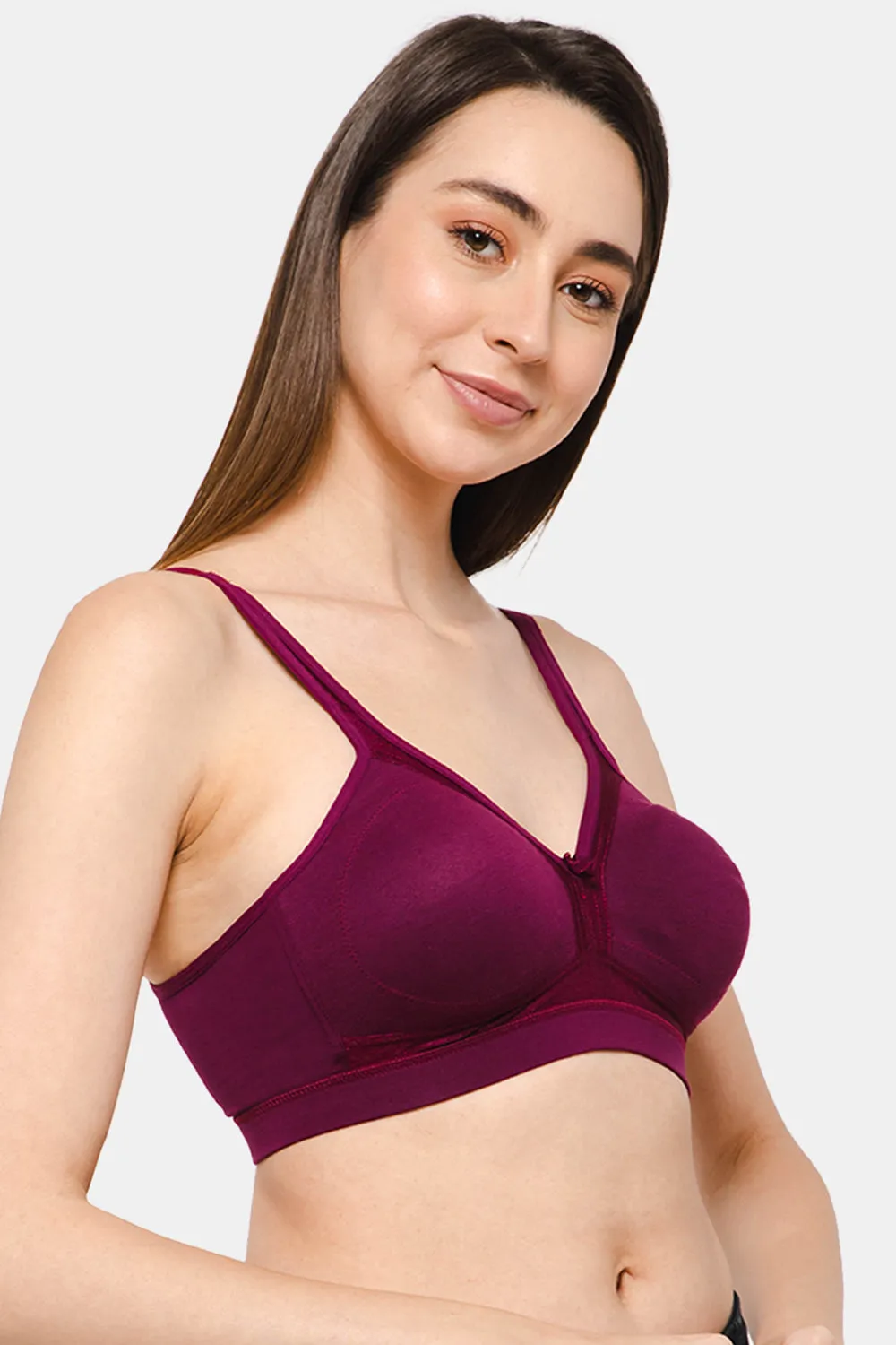 Full Coverage Non-Padded Non-Wired Intimacy T-Shirt Saree Bra - DEF F