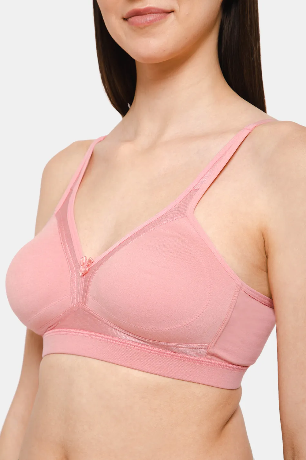 Full Coverage Non-Padded Non-Wired Intimacy T-Shirt Saree Bra - DEF F