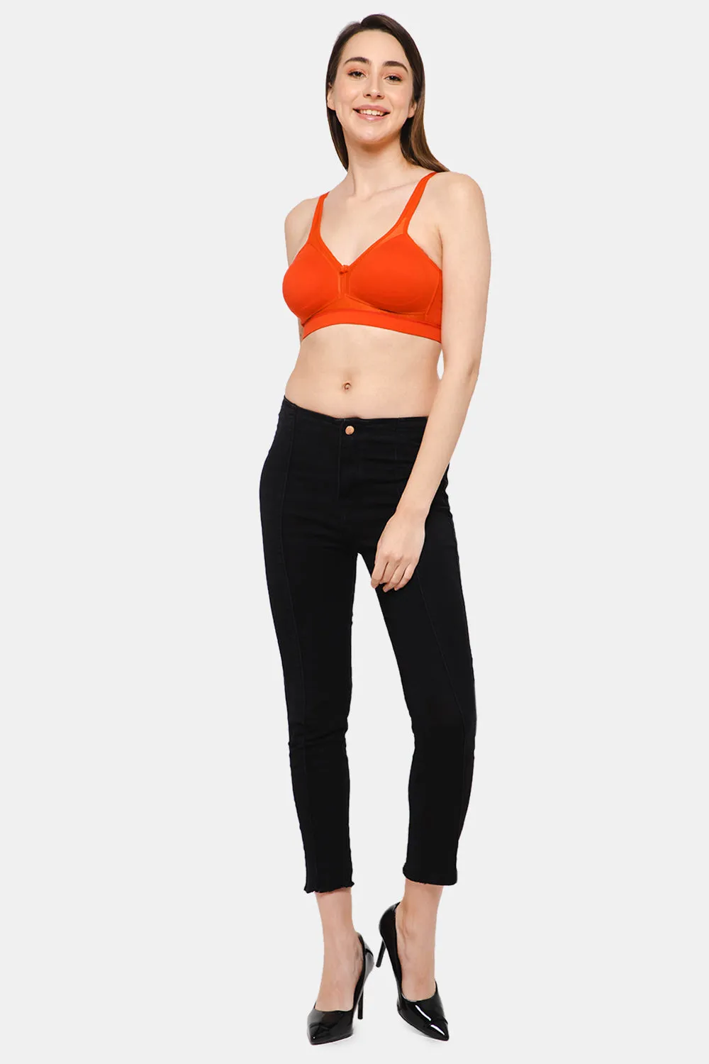 Full Coverage Non-Padded Non-Wired Intimacy T-Shirt Saree Bra - DEF F