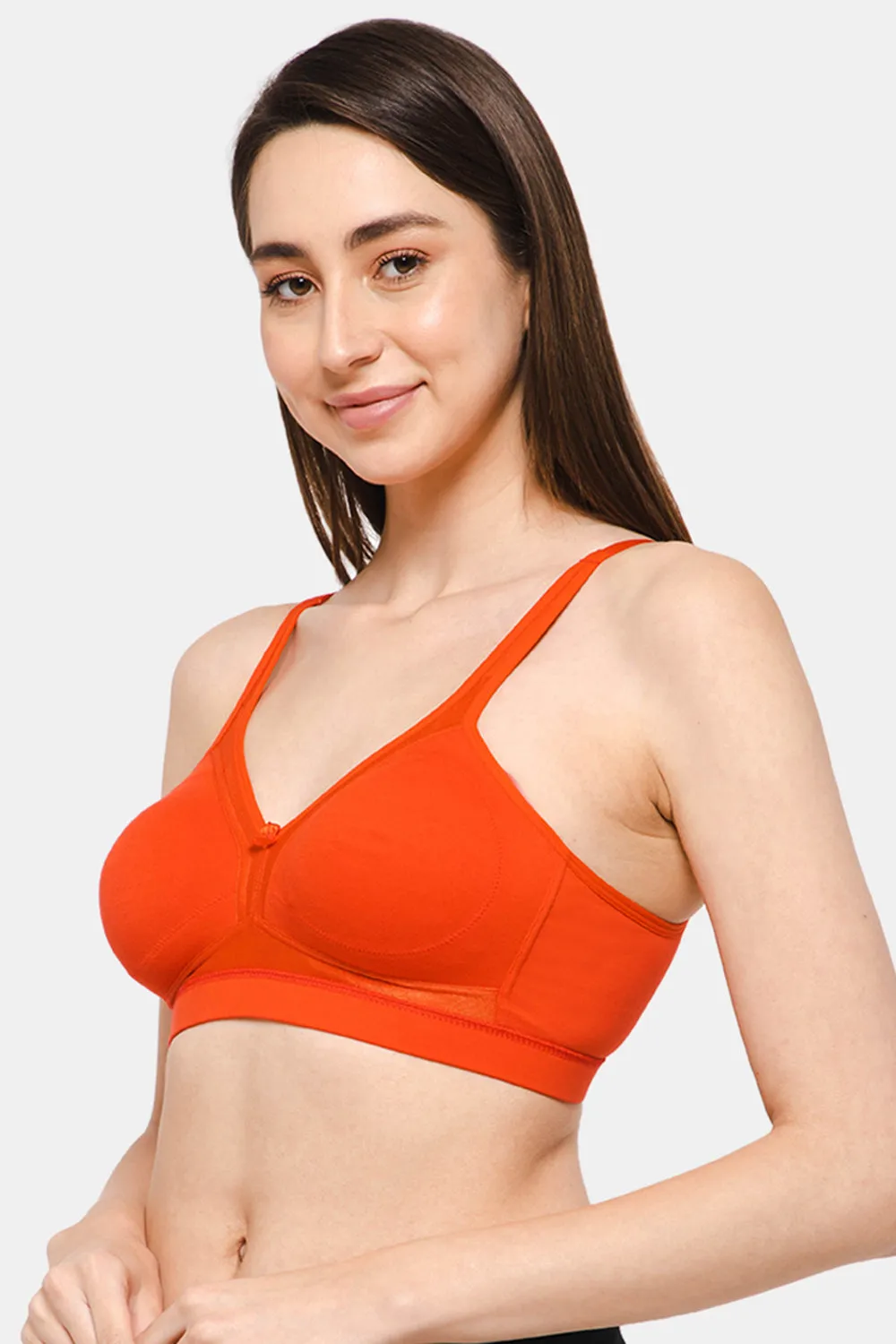 Full Coverage Non-Padded Non-Wired Intimacy T-Shirt Saree Bra - DEF F