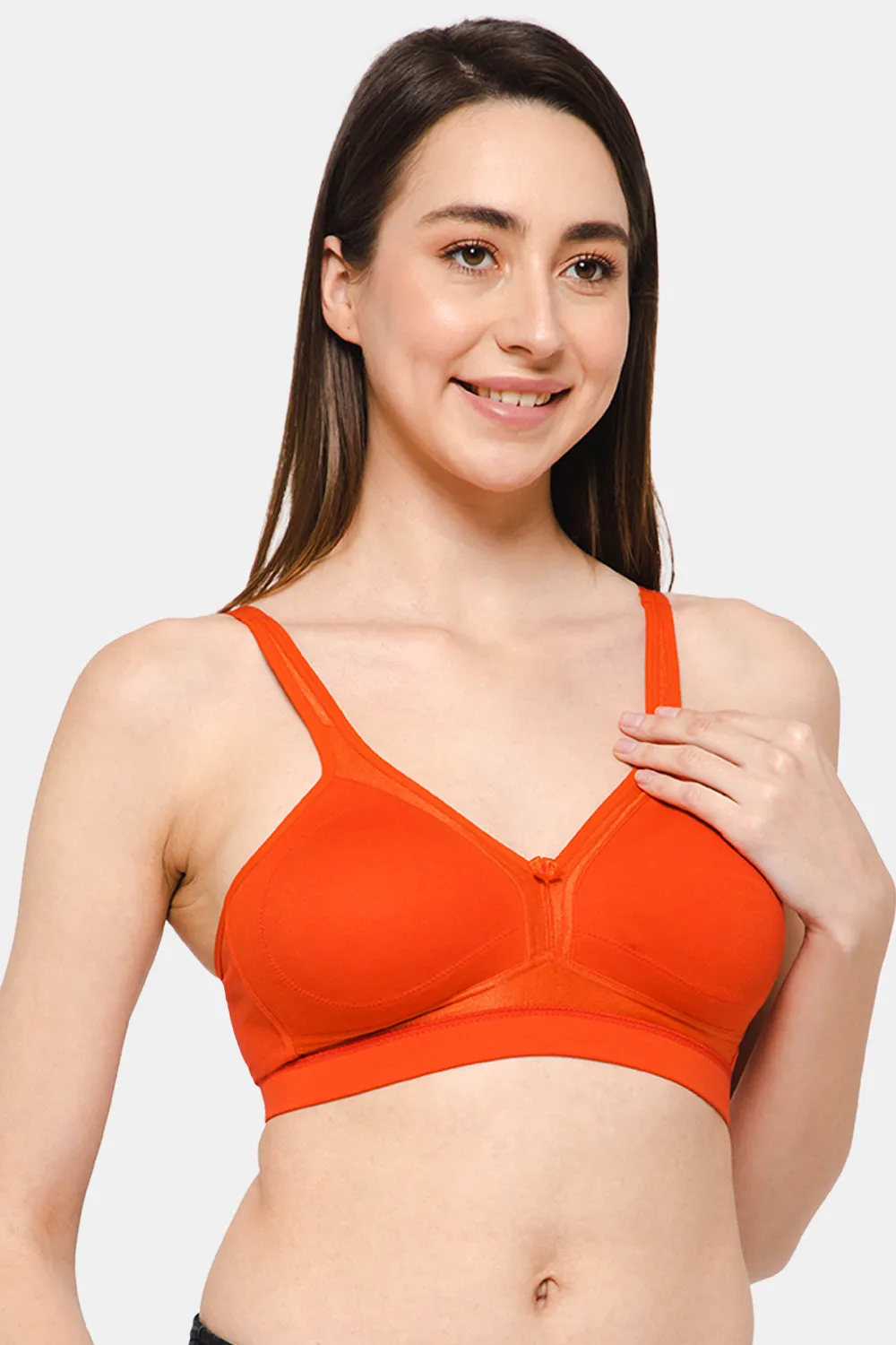 Full Coverage Non-Padded Non-Wired Intimacy T-Shirt Saree Bra - DEF F