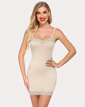 Full Slip Lace Chemise Slip Dress