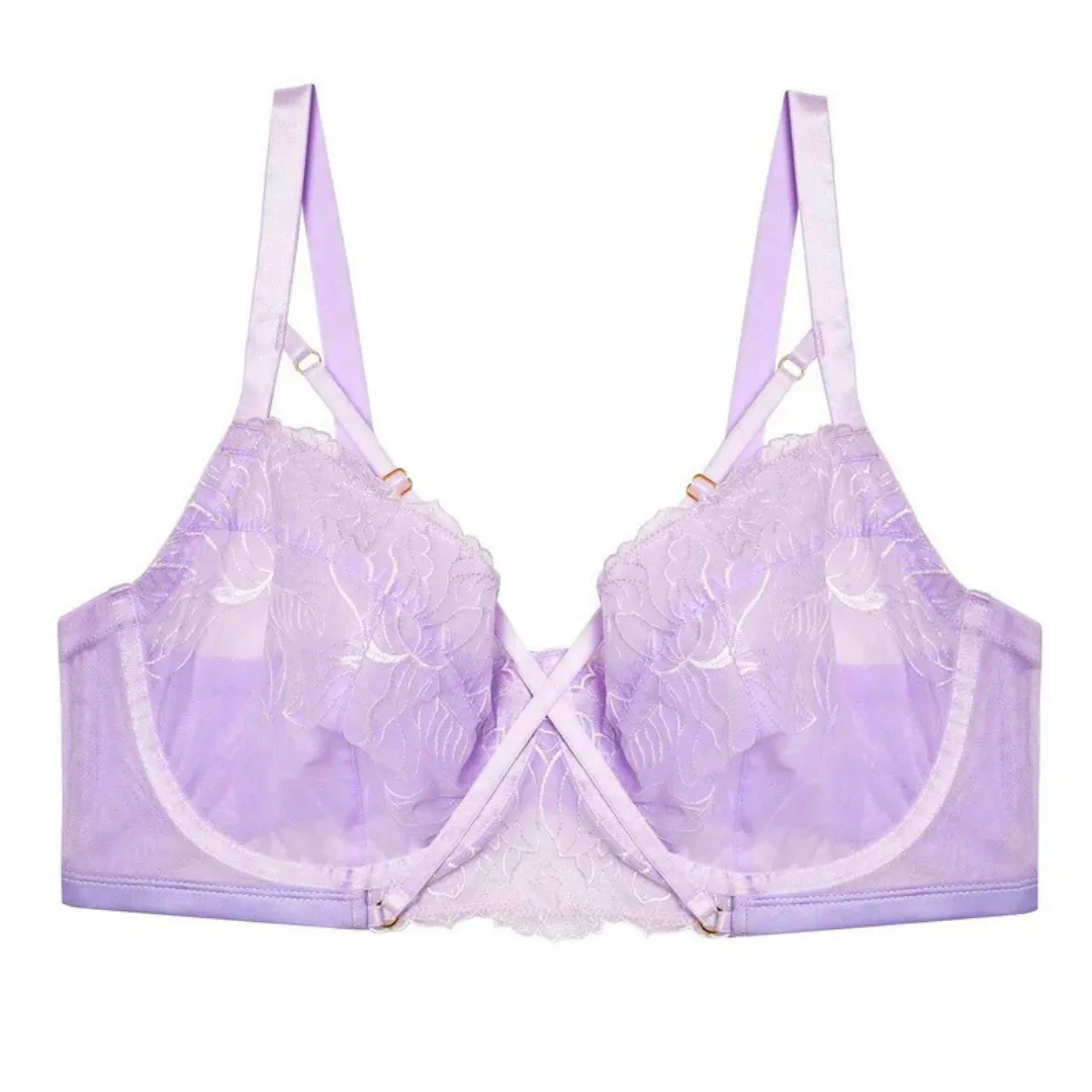 GabiFresh X Playful Promises Lilac Mesh Bra (42DD/E)