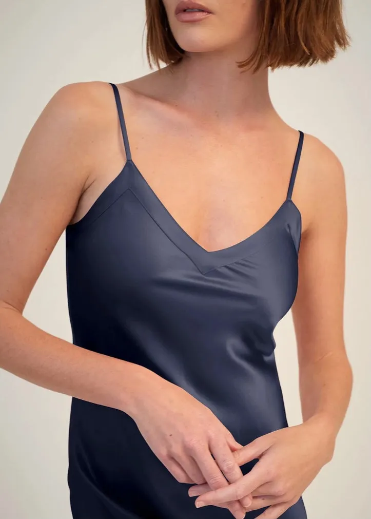 GINIA Long Silk Chemise