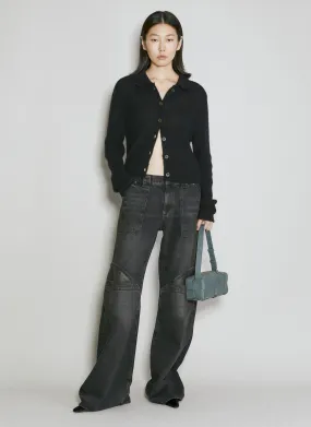 Guess USA Low Rise Wide Leg Jeans